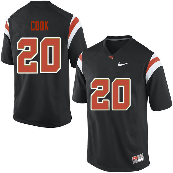 Youth Oregon State Beavers #20 Tim Cook College Football Jerseys Sale-Black